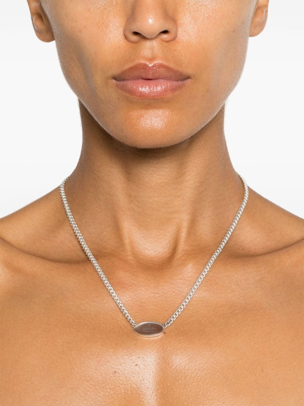 Gucci sterling silver Trademark necklace - Zilver