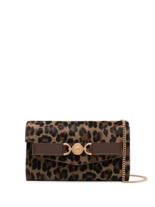 Pochette à imprimé léopard - Versace - Modalova