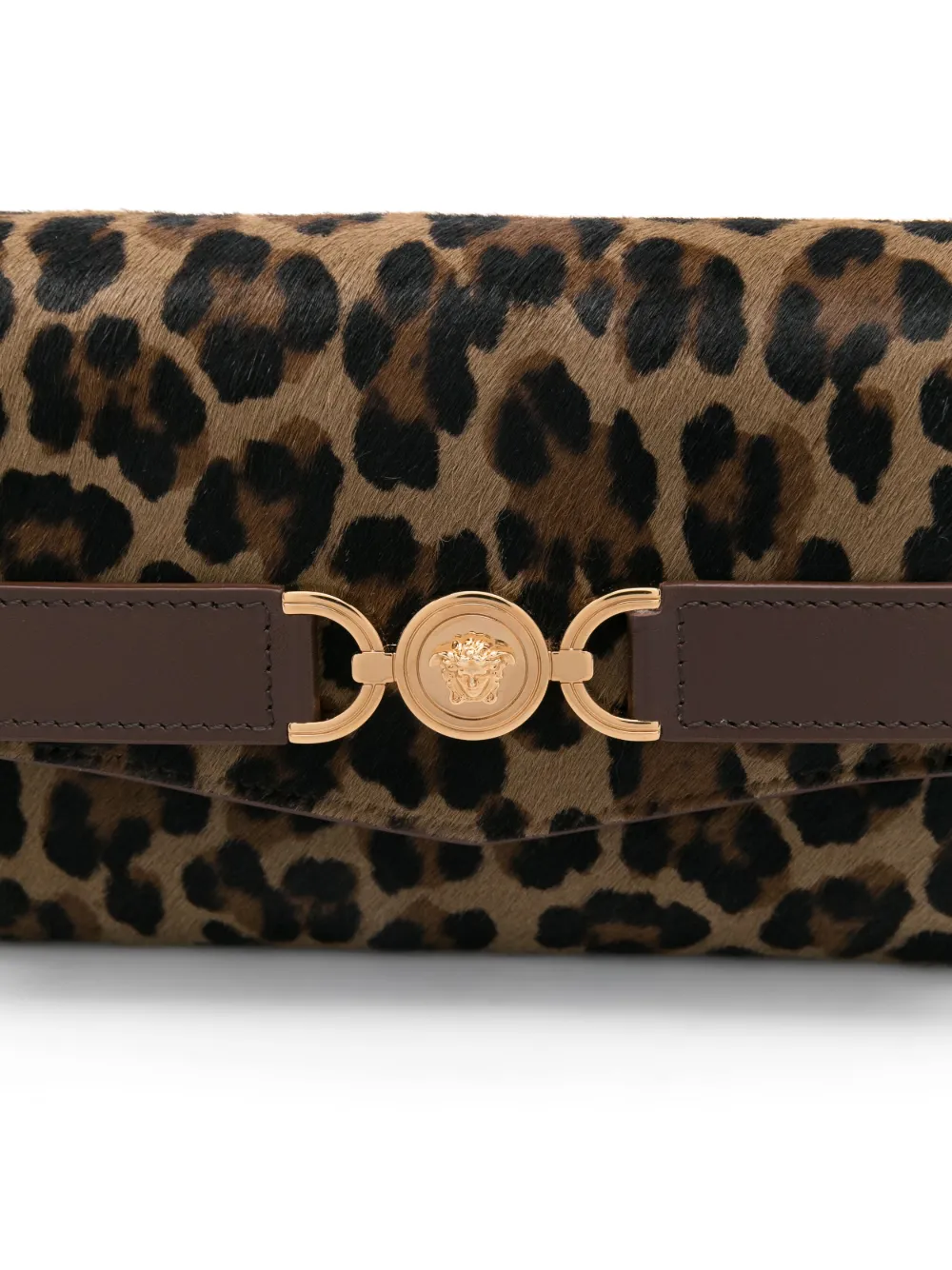 Affordable Versace leopard-print clutch bag Women