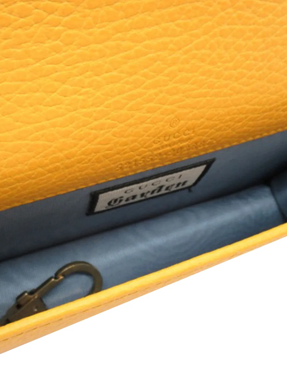 Gucci PreOwned 21st Century Garden Mystic Cat チェーンウォレット イエロー