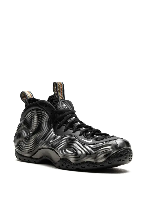 Black nike foamposite boots best sale