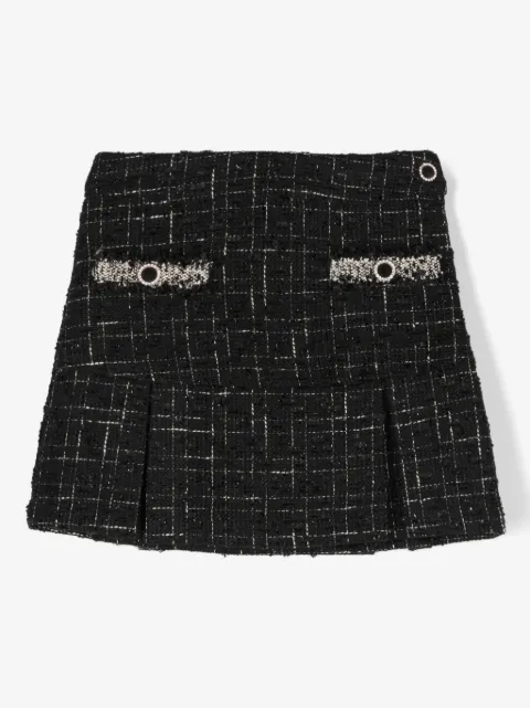 Patachou crystal-buttons skirt