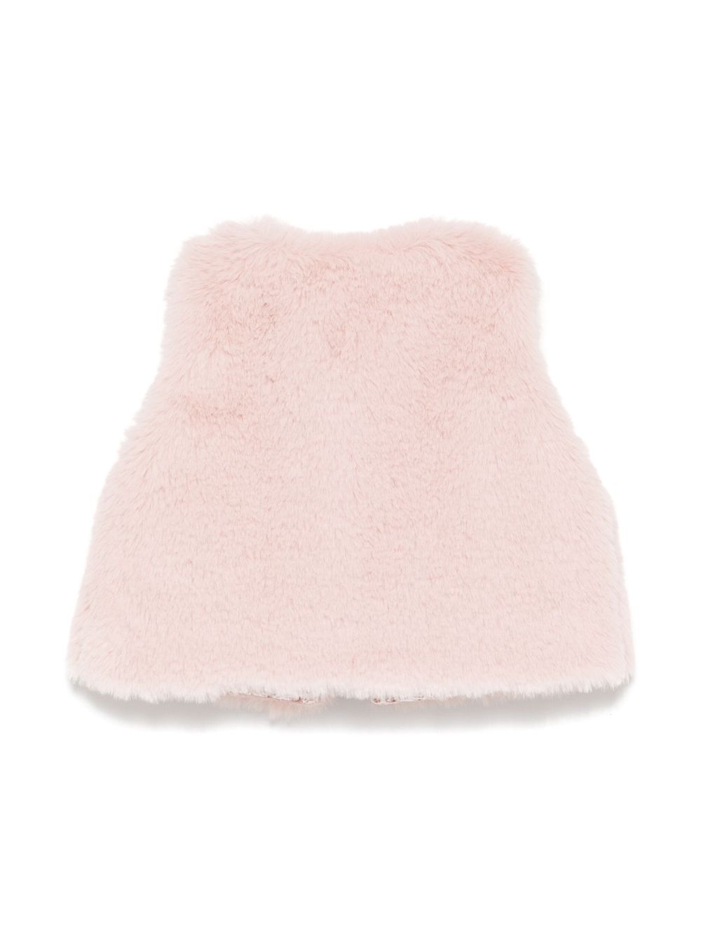 Patachou faux-fur gilet - Pink