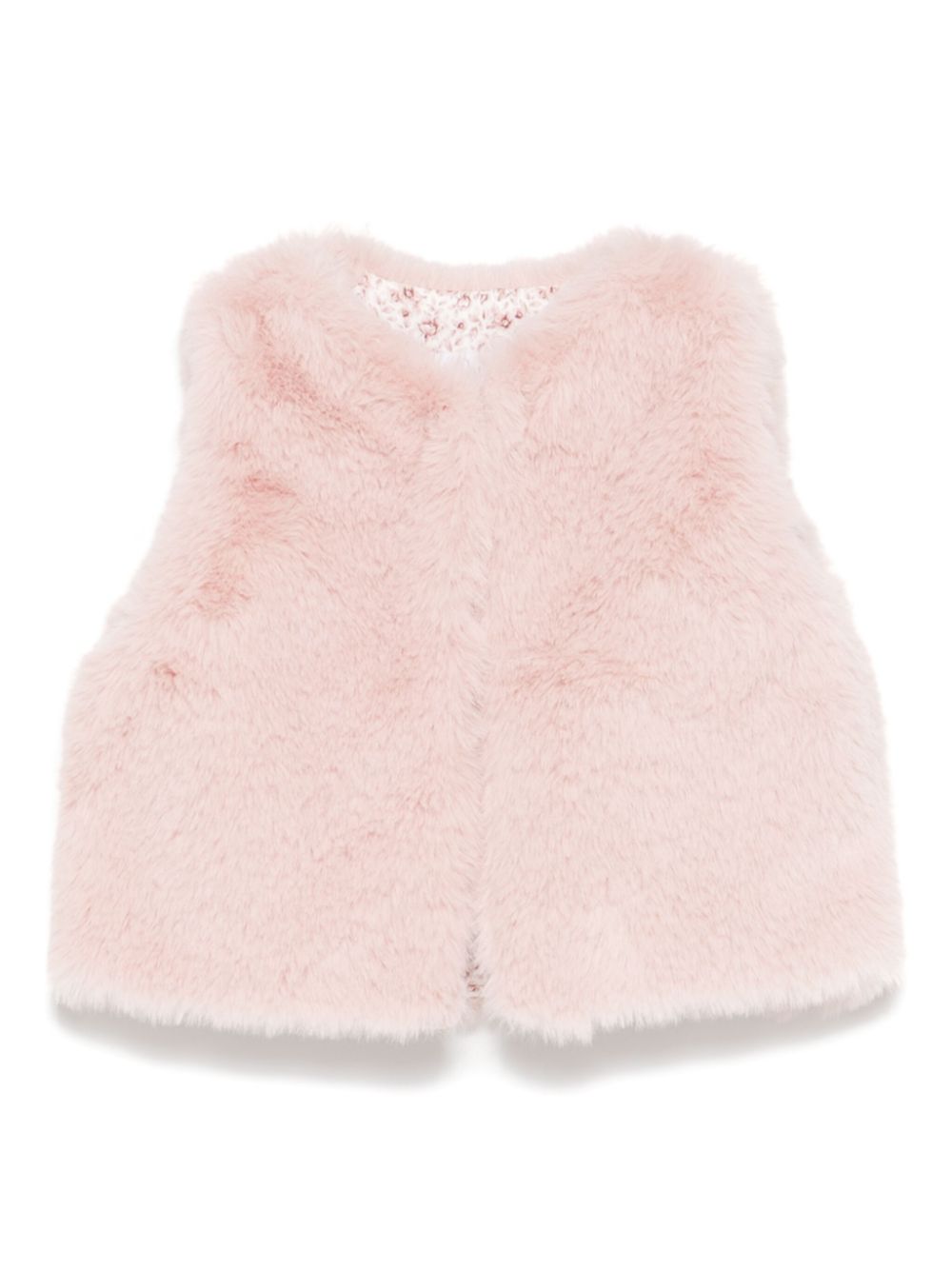 Patachou faux-fur gilet - Pink