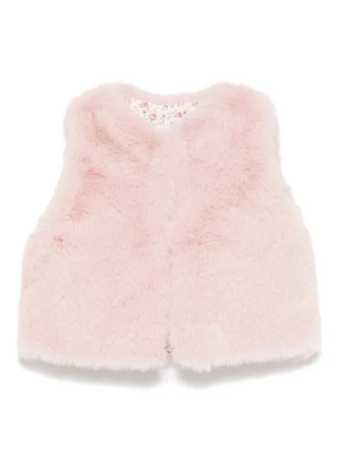 Patachou faux-fur gilet