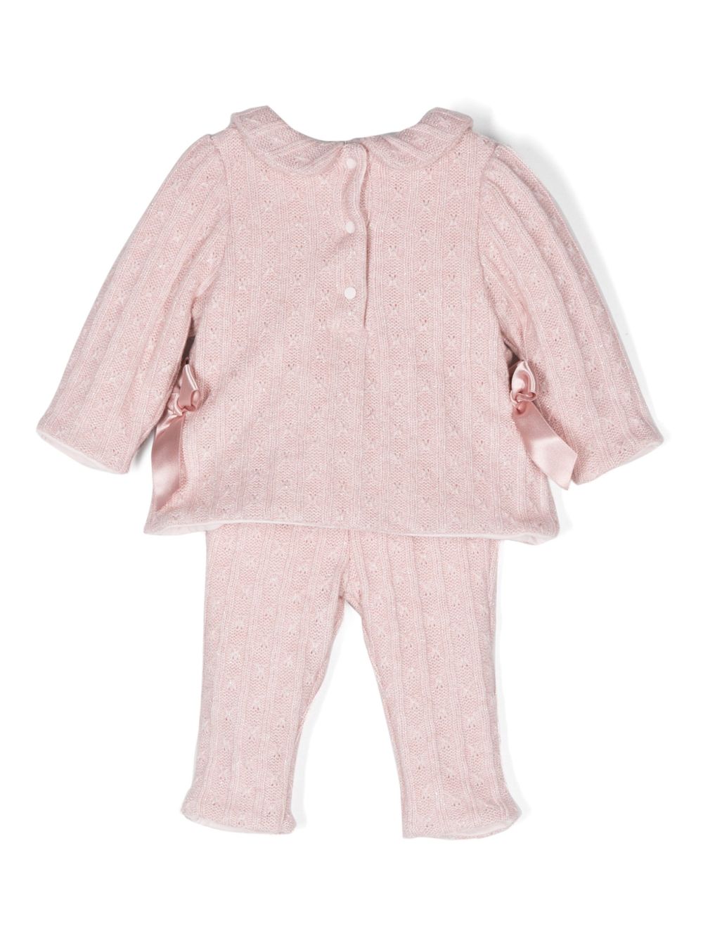 Patachou Gebreide broek set - Roze