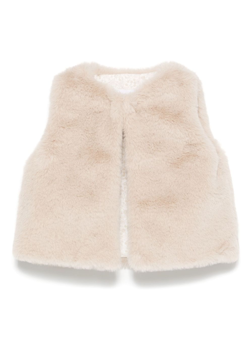 Patachou faux-fur gilet - Neutrals