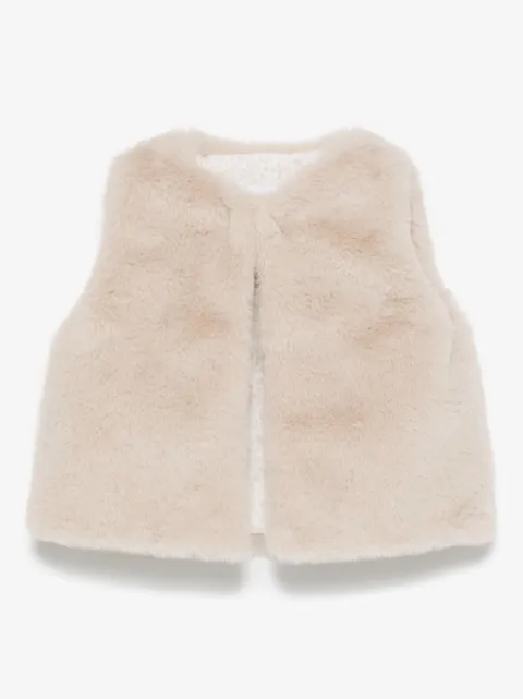 Patachou faux-fur gilet