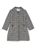 Patachou checkered coat - White