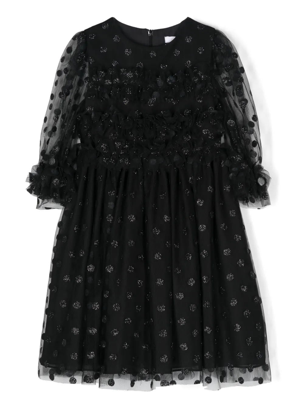 Patachou polka dot dress | Black | Image 1