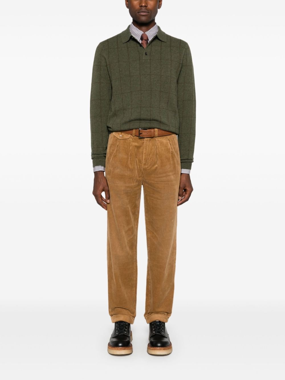 Shop Polo Ralph Lauren Whitman Trousers In Brown