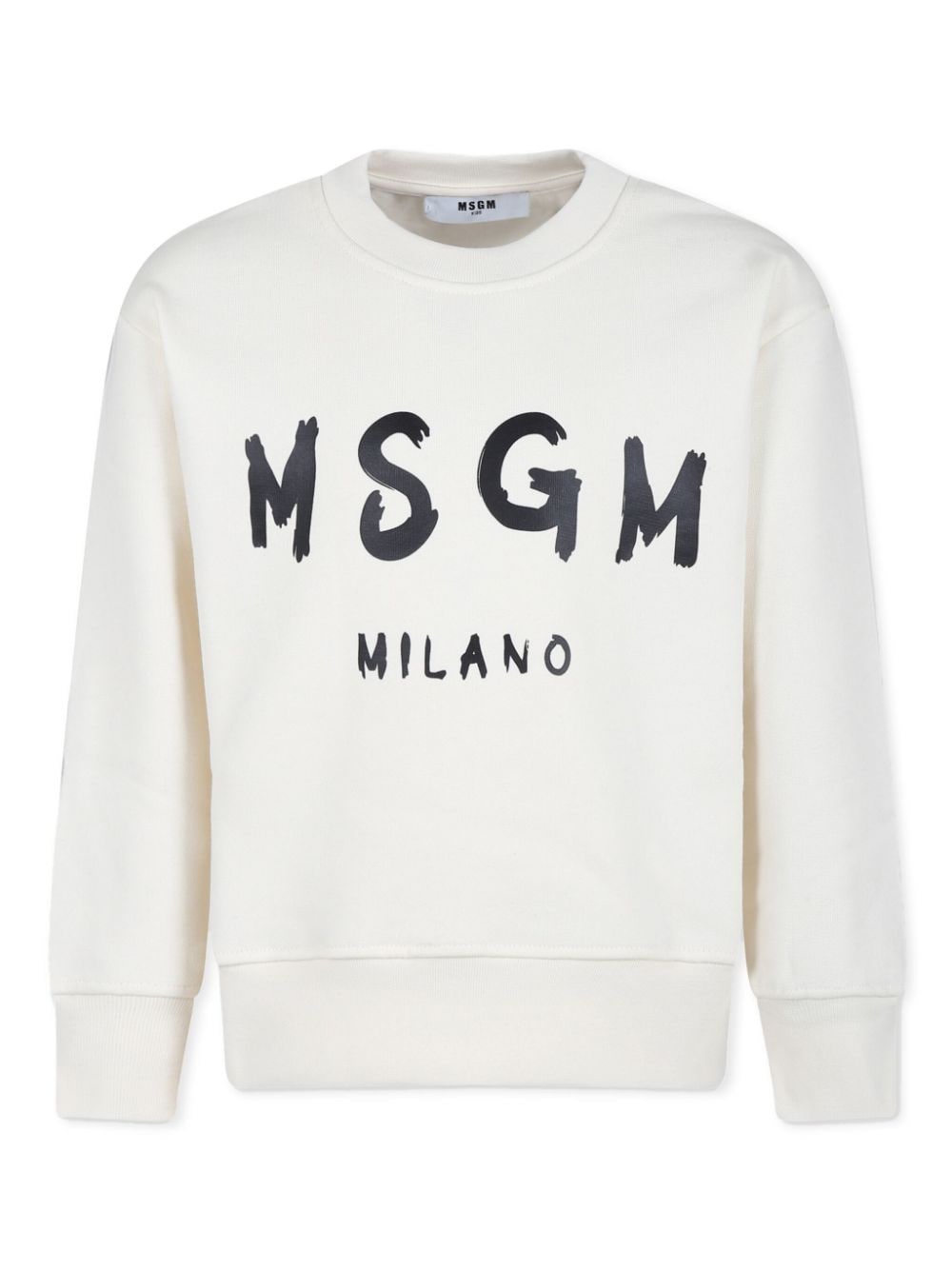 Shop Msgm Logo-print Sweatshirt In White