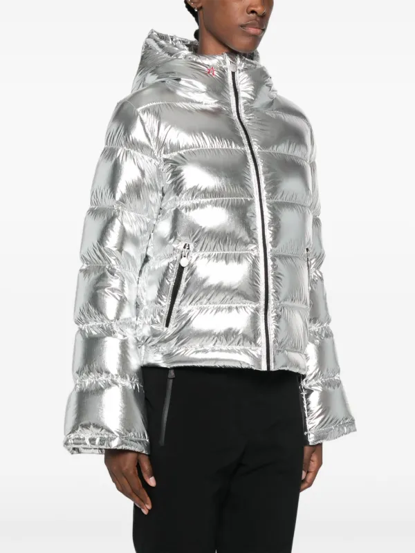 Perfect Moment Metallic Flare Jacket Silver FARFETCH IN