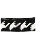 Perfect Moment houndstooth knit headband - Black