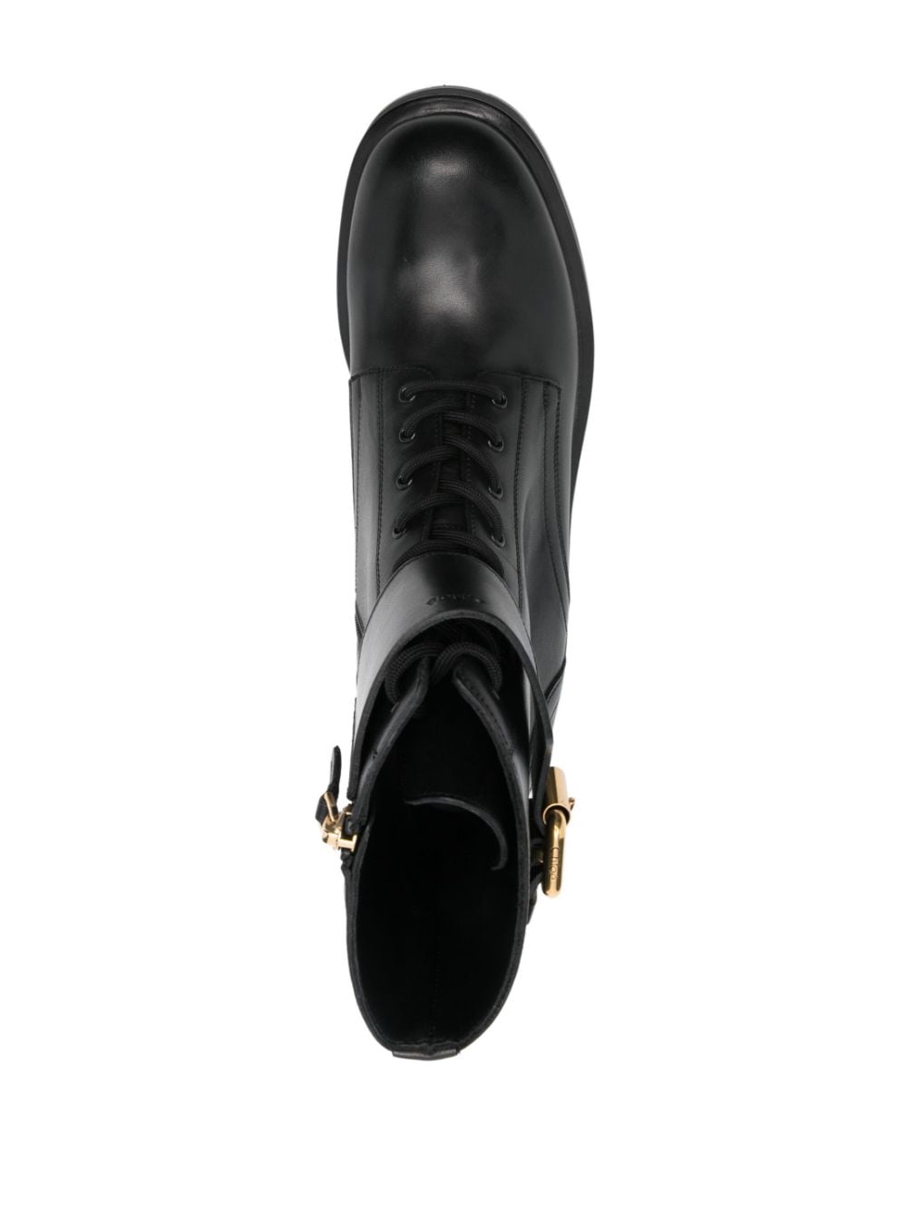 Shop Chloé Coddington Combat Boots In 黑色