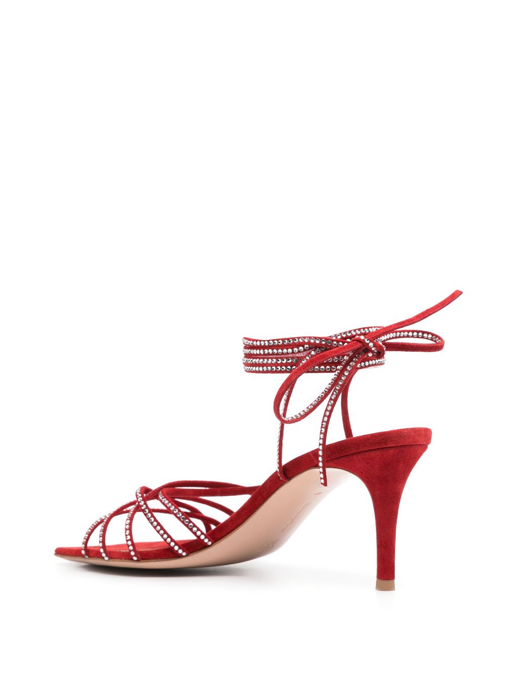 Gianvito Rossi 70mm crystal-embellished sandals Red