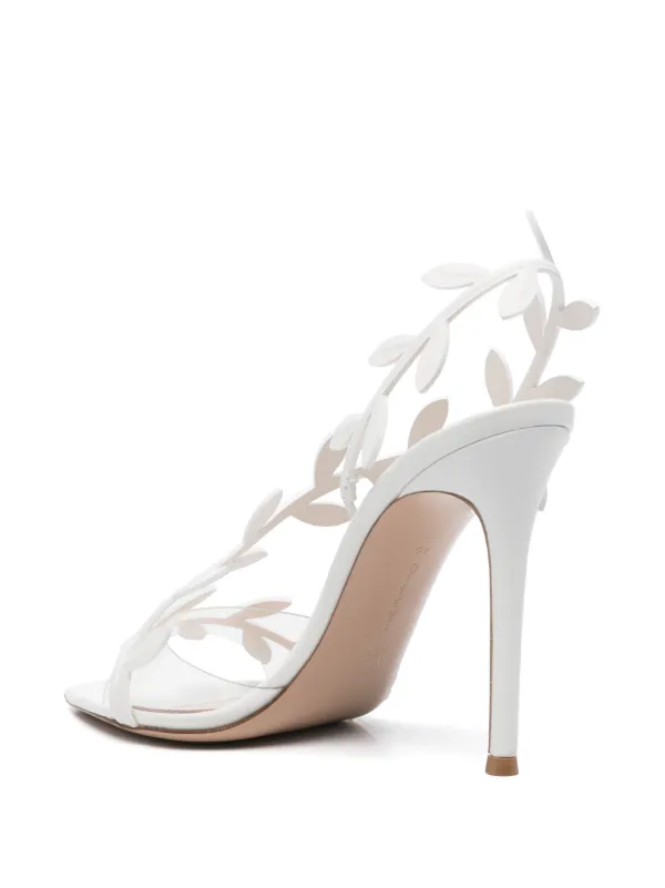 Gianvito Rossi 105mm Flavia Sandals | White | FARFETCH
