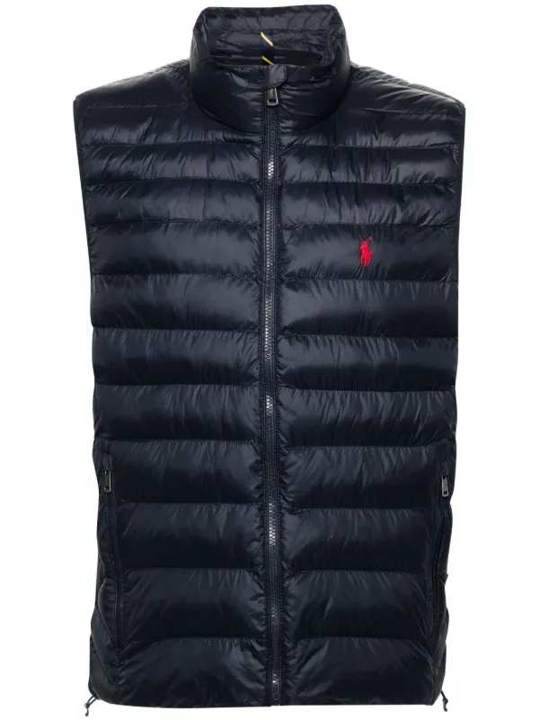 Ralph lauren gilet blue new arrivals