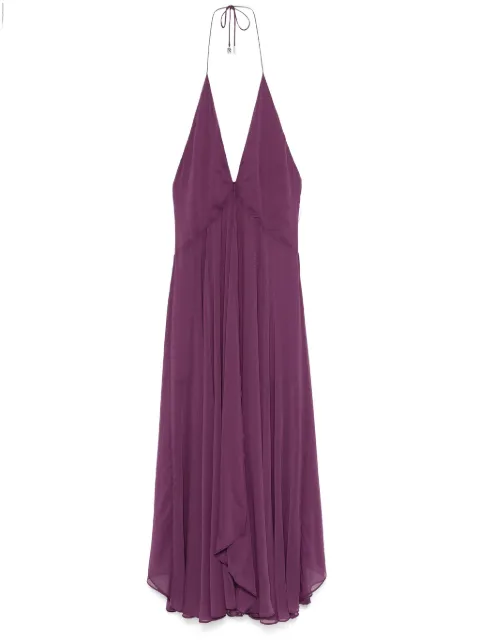 ROTATE BIRGER CHRISTENSEN chiffon halterneck dress
