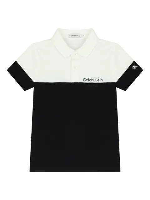 Calvin Klein Kids logo-print polo shirt