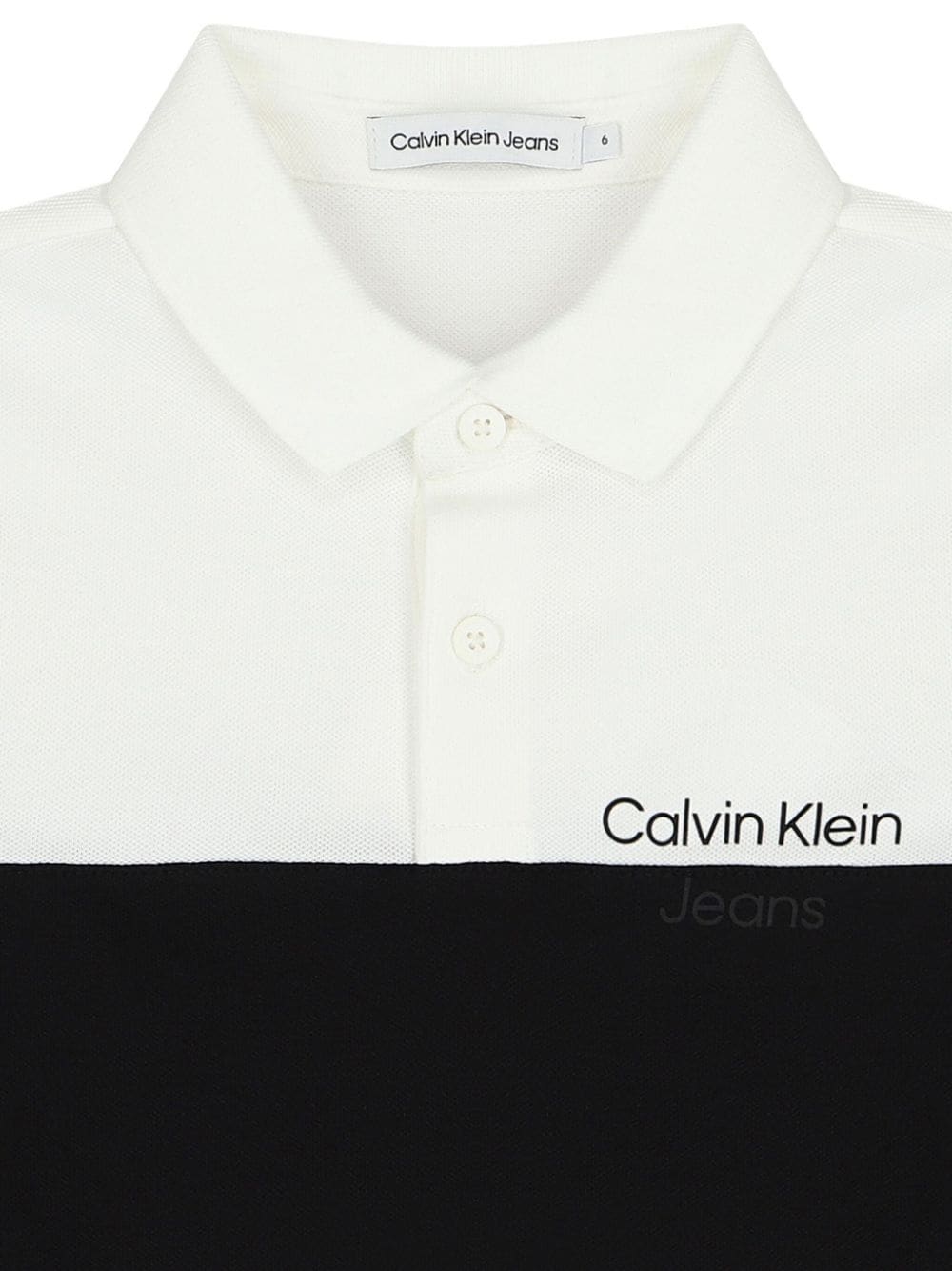 Shop Calvin Klein Logo-print Polo Shirt In Black