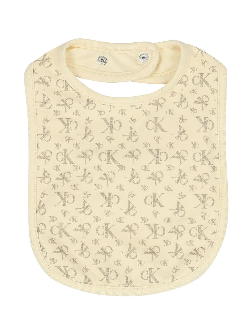 Calvin Klein Monogram-print Romper Set In Yellow