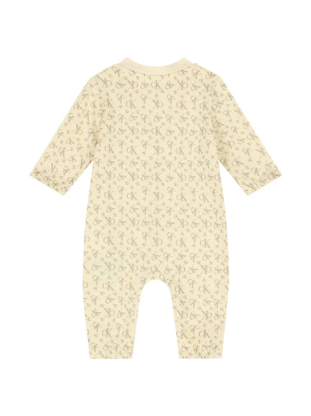 Calvin Klein Kids Romper met monogramprint Geel