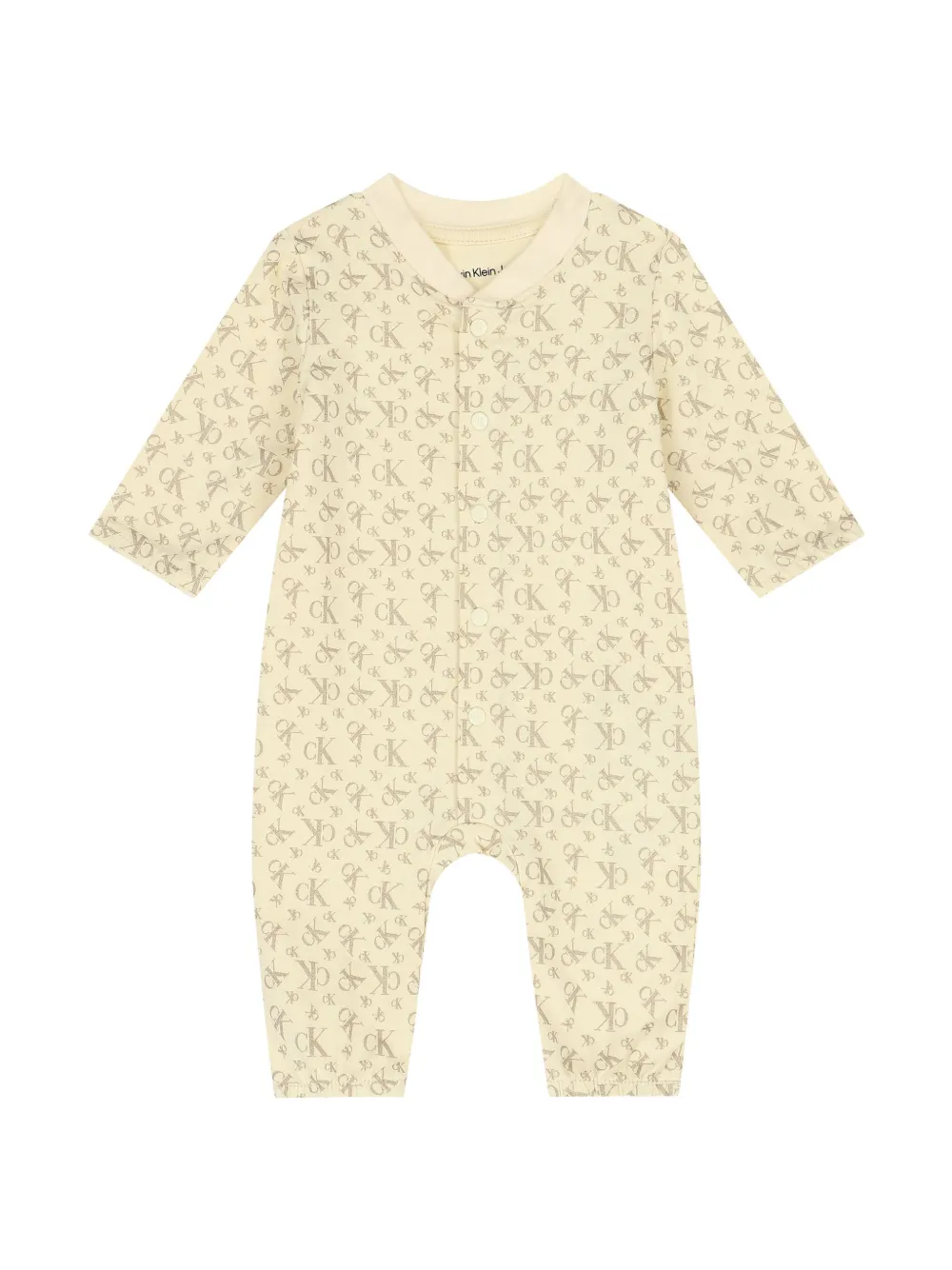 Calvin Klein Kids Romper met monogramprint Geel