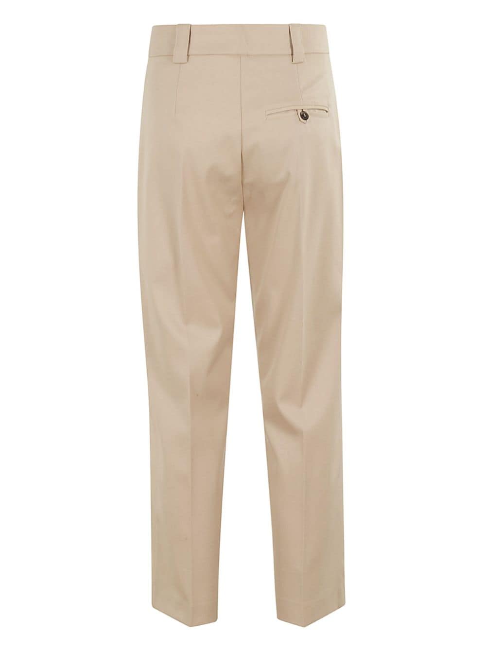 Shop Erika Cavallini Pressed-crease Trousers In Neutrals