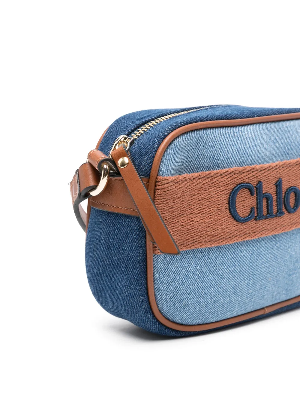 Image 2 of Chloé Kids logo-embroidered cross body bag