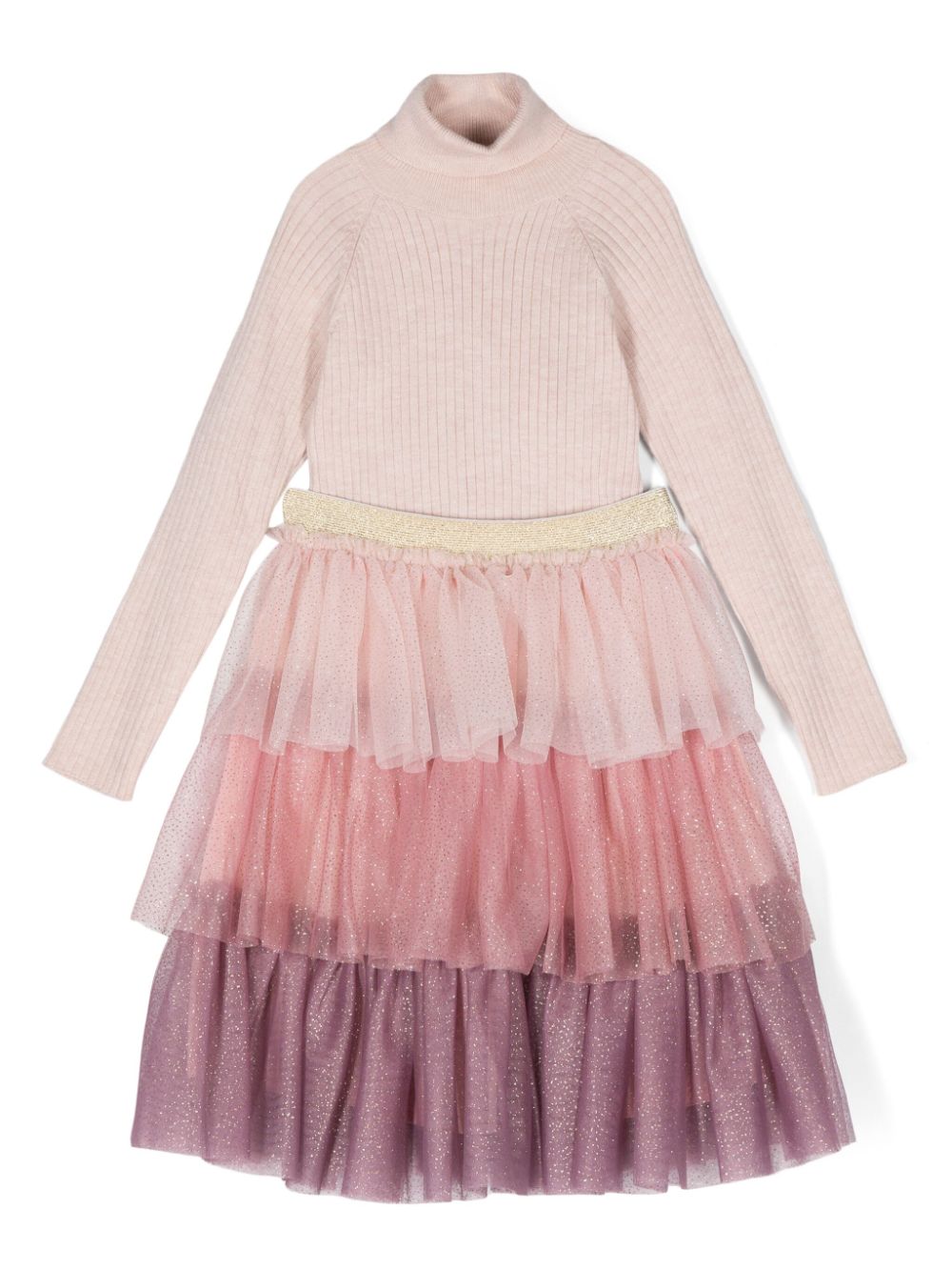 Patachou glitter skirt set - Pink