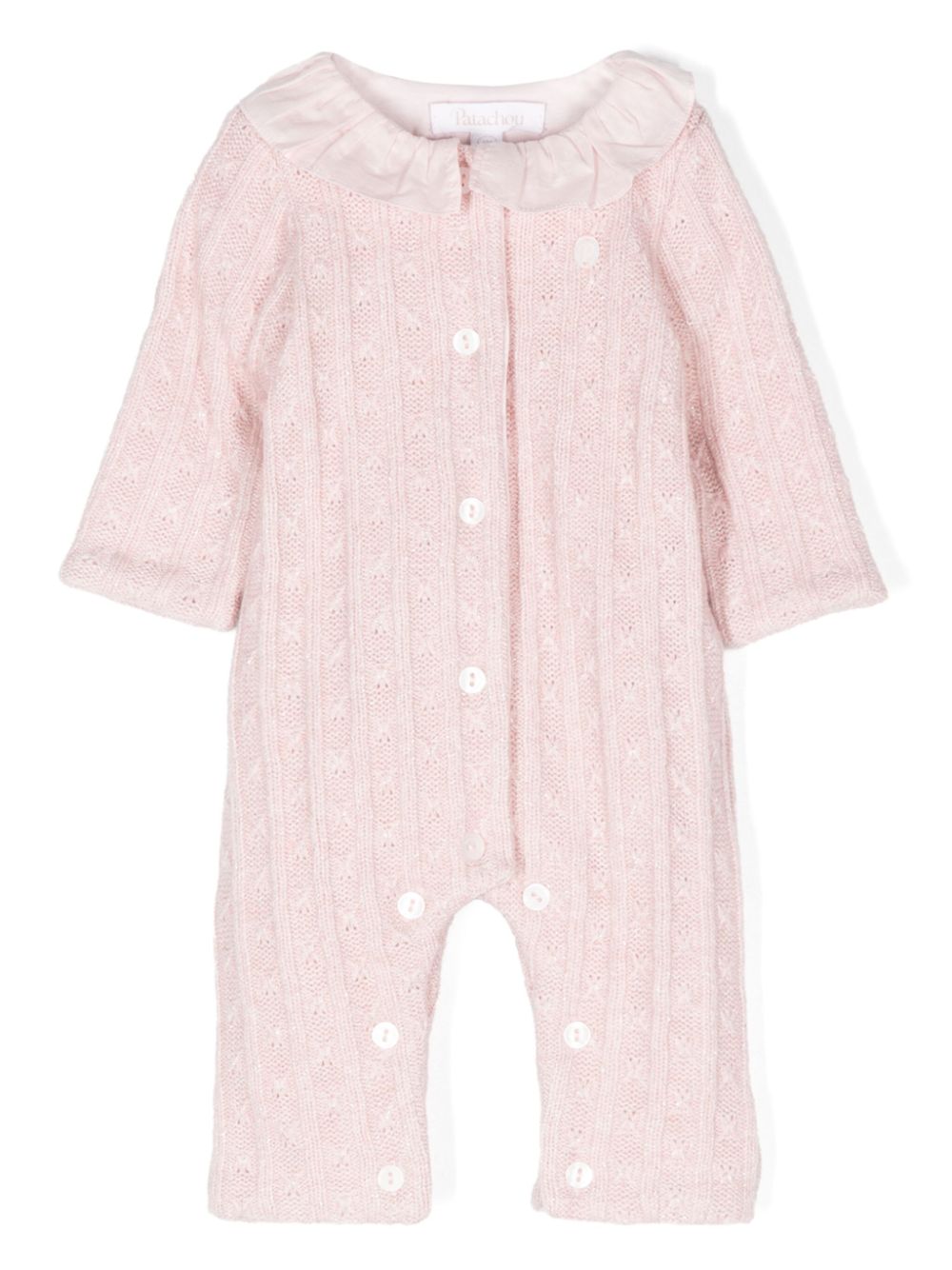 Patachou logo-plaque romper - Pink