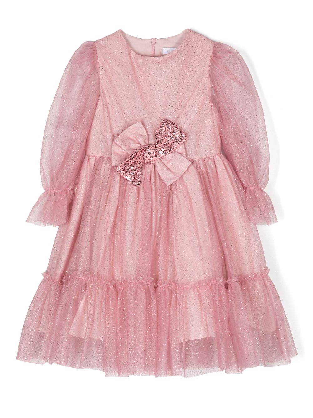 Patachou bow-detail dress - Pink