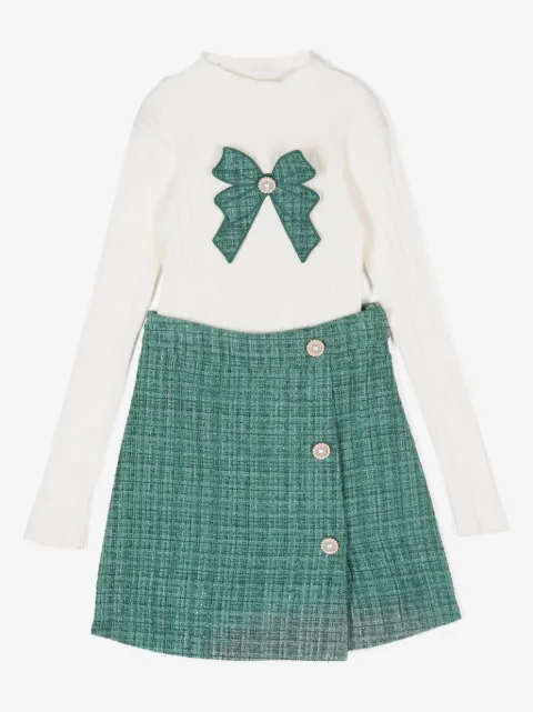Patachou set de falda de tweed