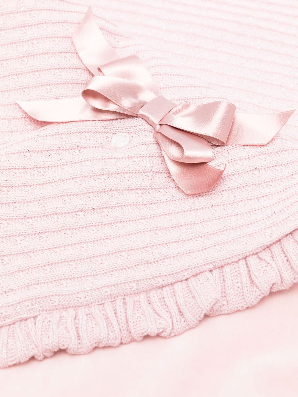 Patachou fine-knit blanket - Pink