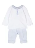 Patachou logo-embroidered trouser set - White