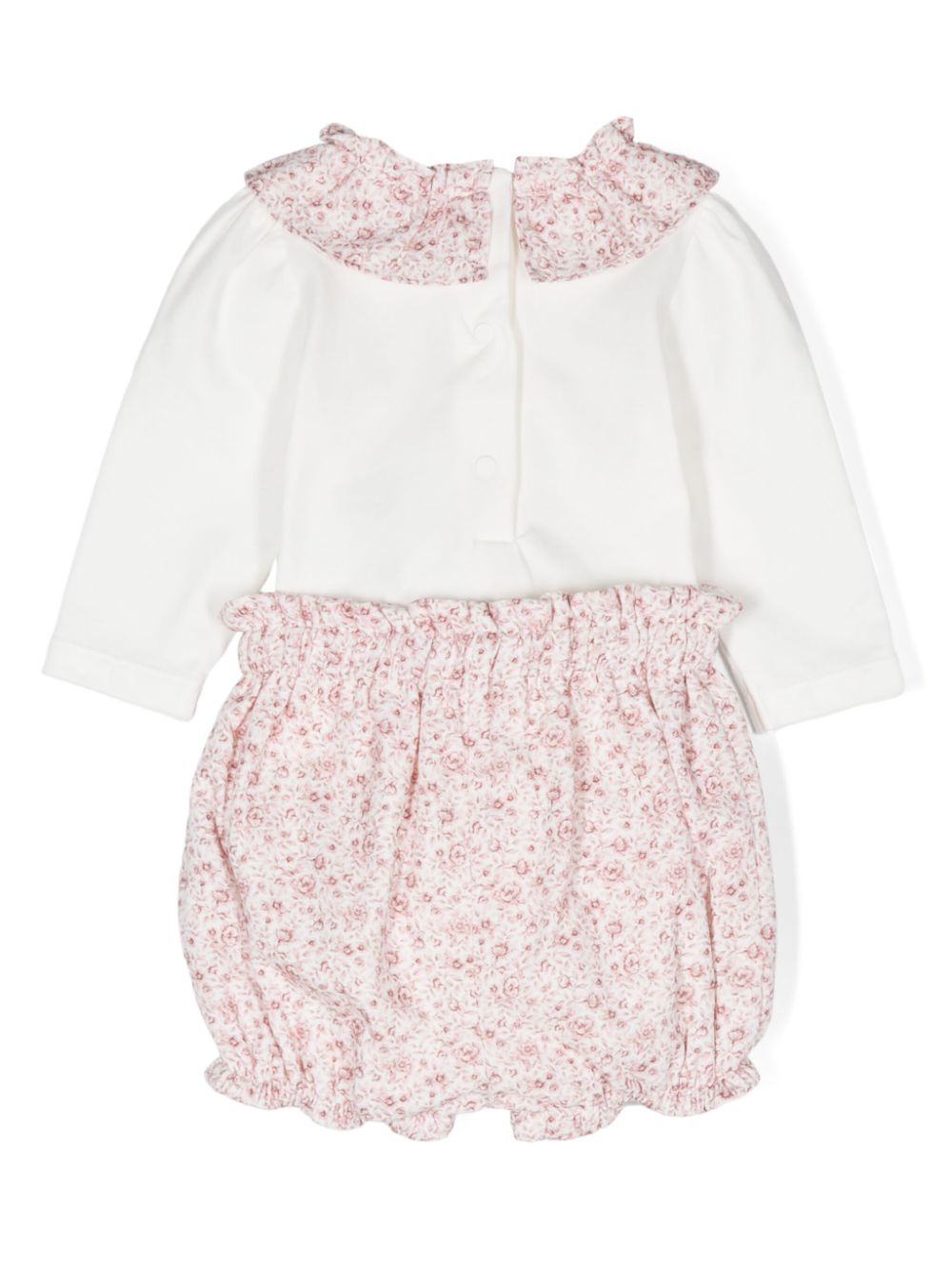 Patachou Romper set met bloemenprint - Wit