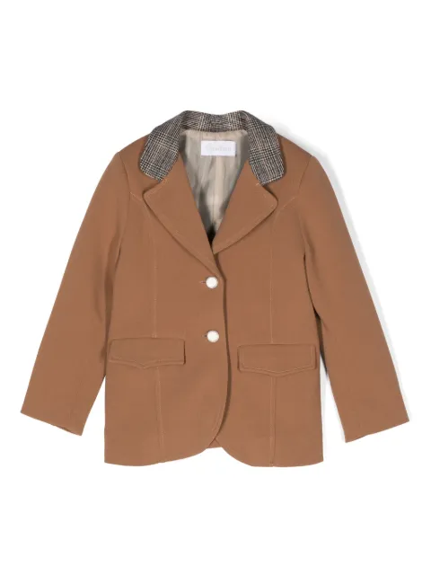 Patachou blazer con detalle de cuadros