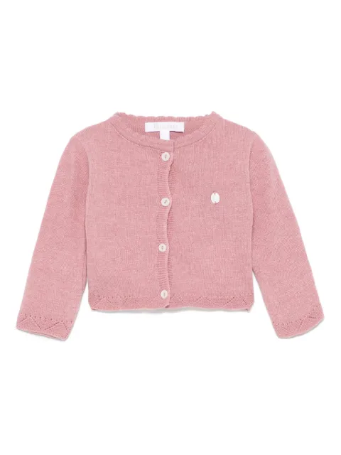 Patachou fine-knit cardigan