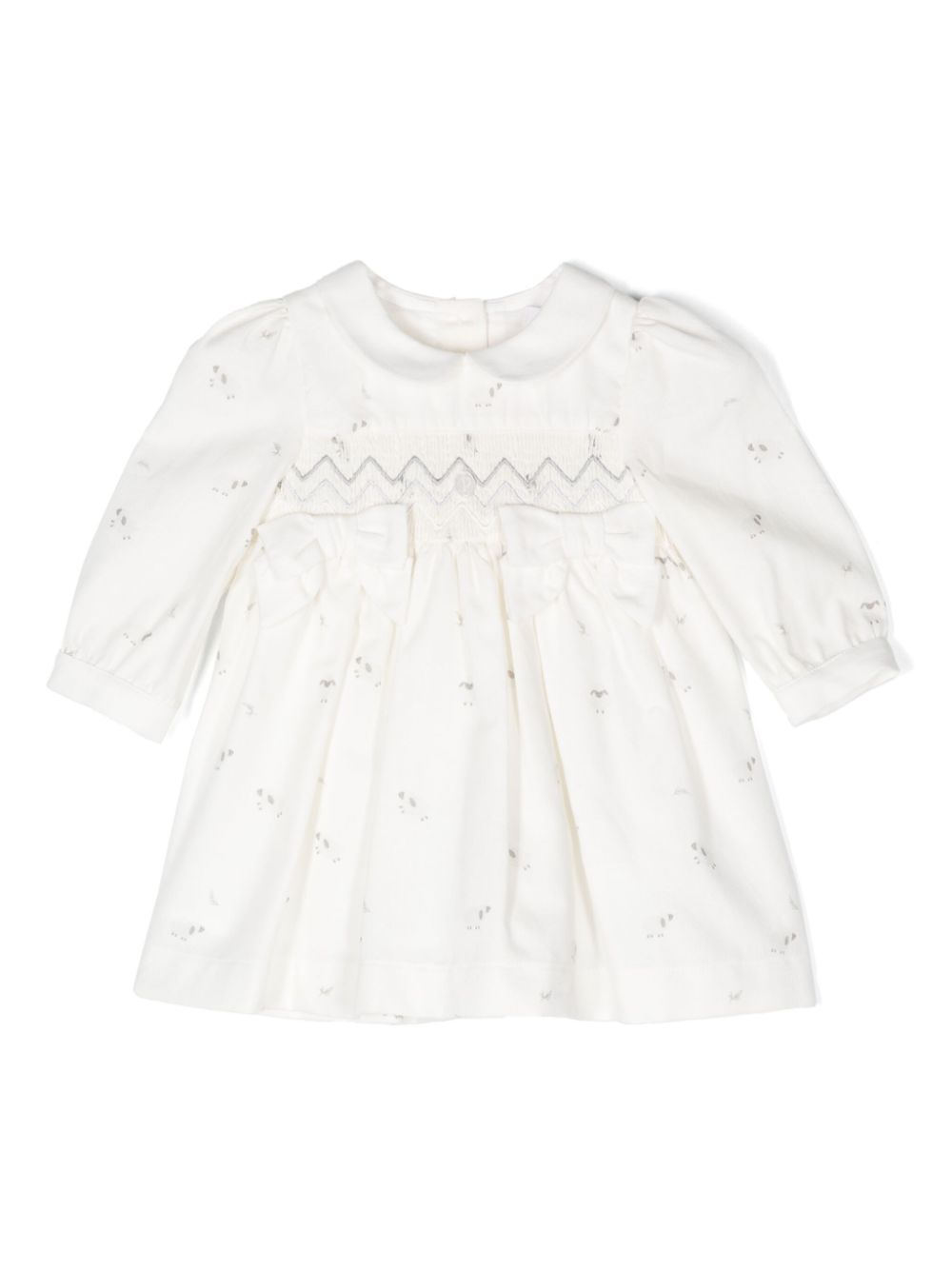 Patachou sheep-print dress - White