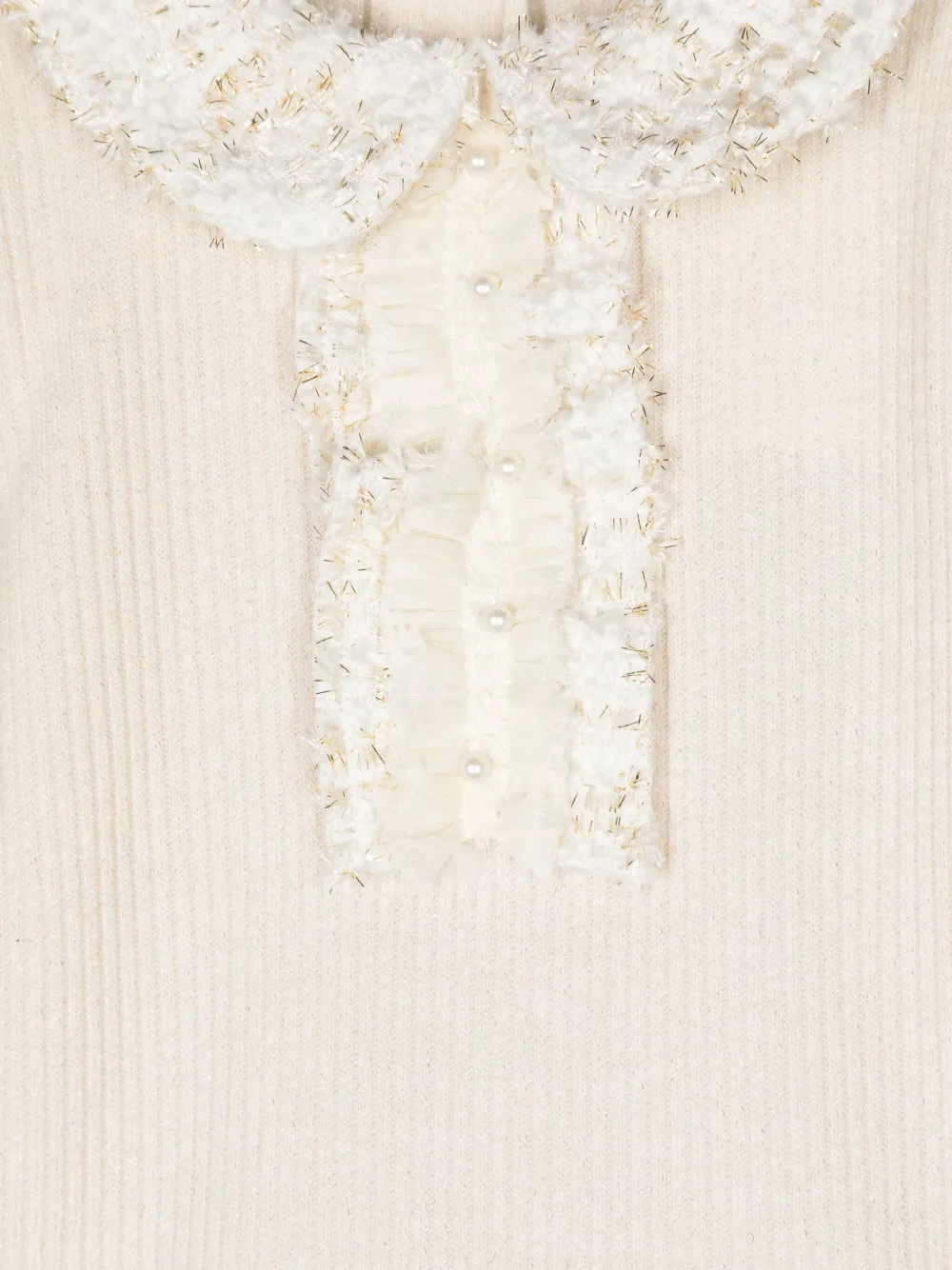 Patachou Metallic trui Beige