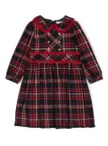 Patachou tartan-check dress - Blue