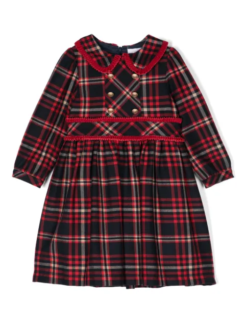 Patachou tartan-check dress