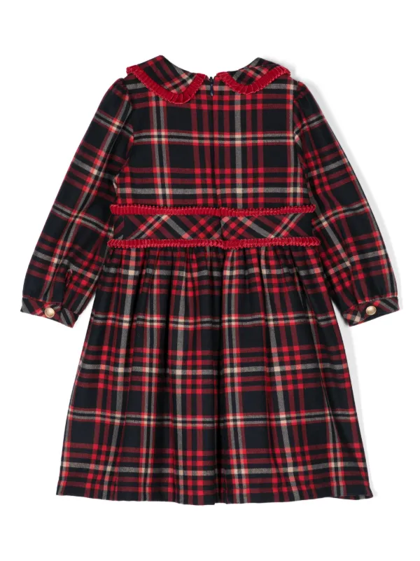 sachin and babi light blue dress Stella Blue Tartan Pinafore Midi Dress  Royal & Dark Blu  numbat.uk