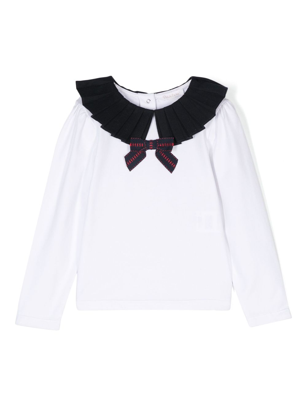 Patachou bow-detailed T-shirt - White