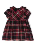 Patachou tartan-plaid dress - Red