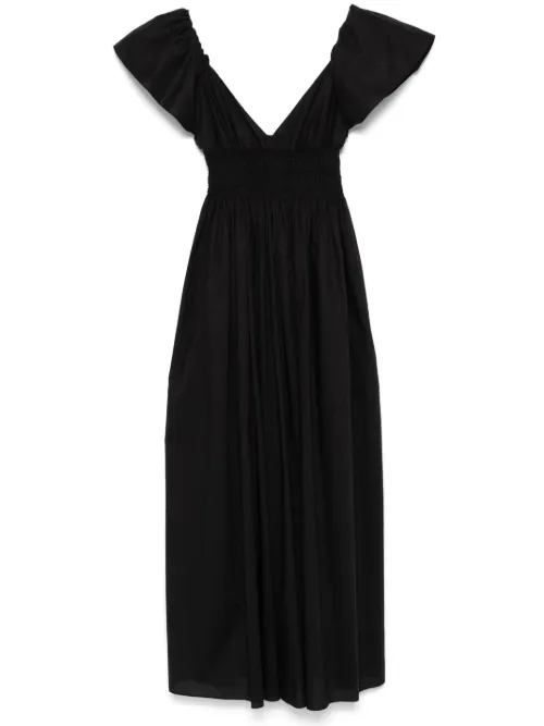 Robe mi-longue à manches volantées - Matteau - Modalova