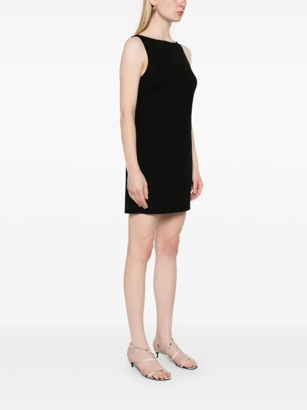 Matteau Crepe Shift Dress Black FARFETCH PH