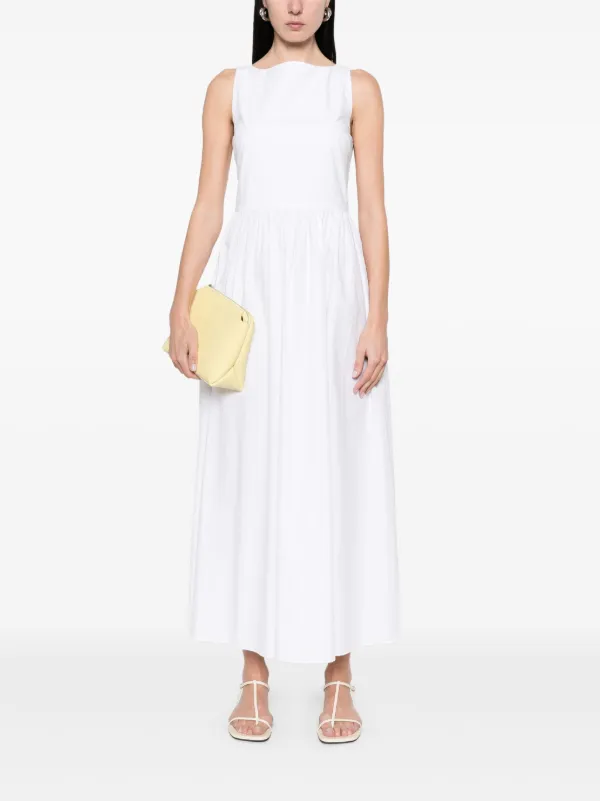 knee length dresses for ladies Cupid Tied Shoulder Embellished Midi Dress White