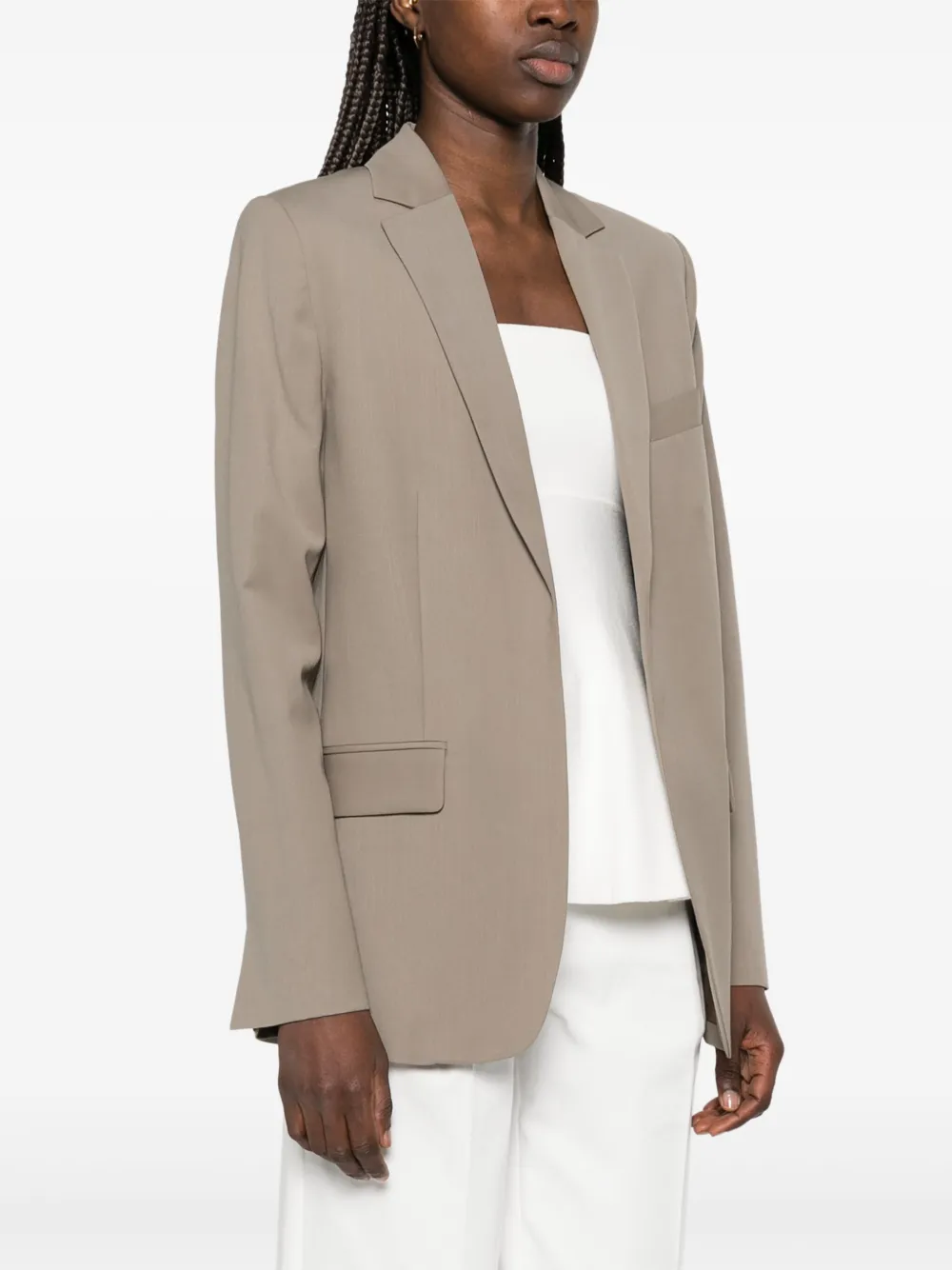 Shop Matteau Tailored Blazer In Grey